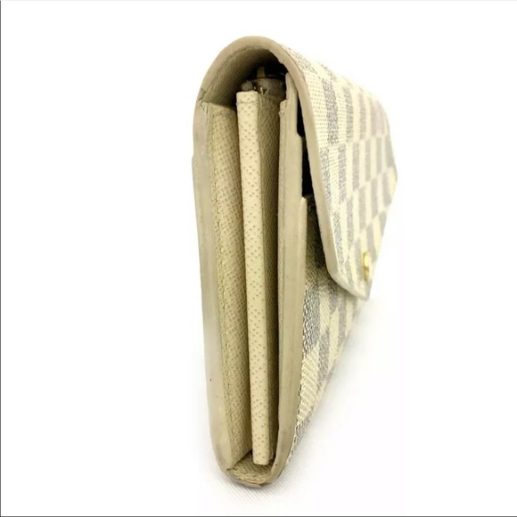 AUTHENTIC LOUIS VUITTON DAMIER AZURE SARAH WALLET - Picture 3 of 10